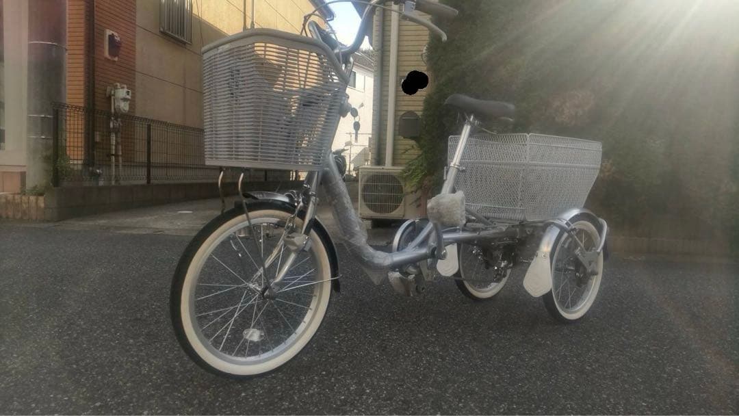 〈引き取り希望〉 新古品 ブリヂストン 3輪自転車 ワゴン