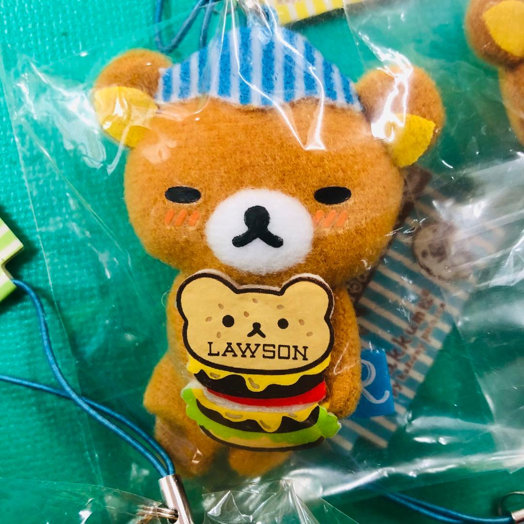 タグ付きレア★2012年製 リラックマ ローソン限定ぬいぐるみ携帯クリーナー5個