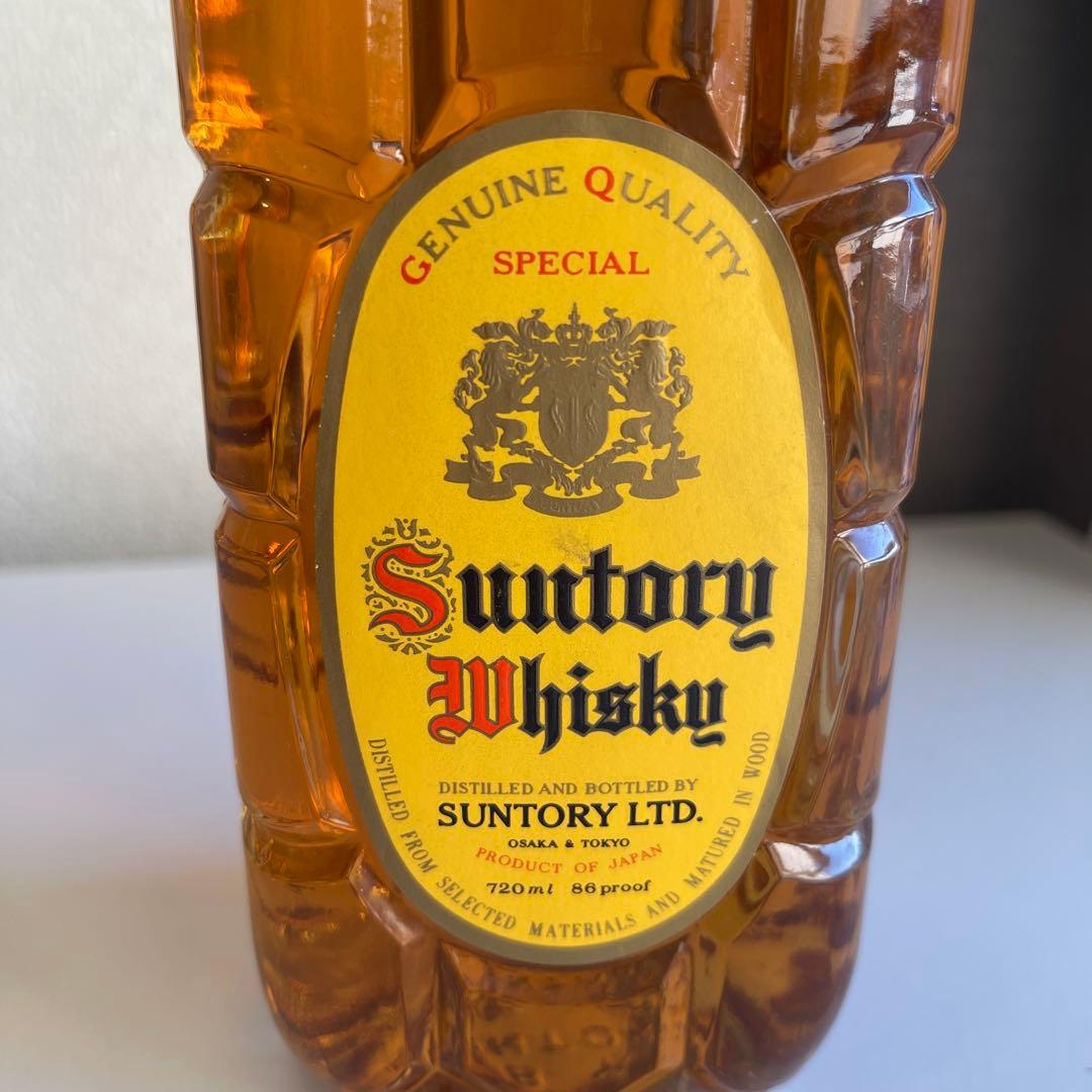 未開封古酒 初期　サントリー 角 特級　720ml 43％ 70年代　最後