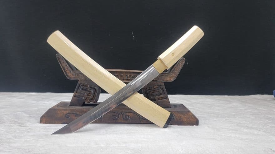 杜木八角小烏丸 古兵器 武具 刀装具　日本刀 模造刀  居合刀  肋差 短刀