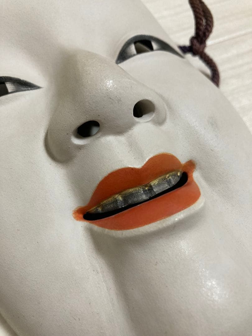 希少　能面　小面　美術品　伝統工芸品　アンティーク