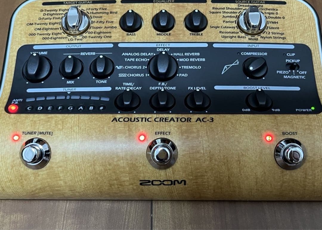 ギター ZOOM ACOUSTIC CREATOR AC-3