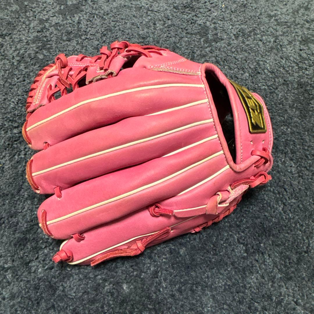 ZETT 硬式グローブ スペシャルオーダー　内野用　ピンク