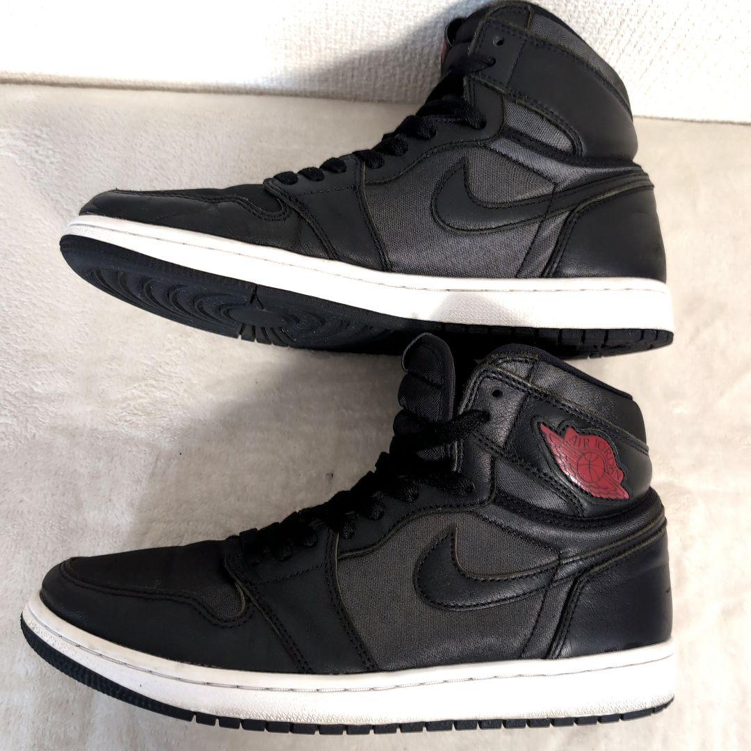 ef6 ナイキ エアジョーダン 黒×赤 ハイカットシューズ 27.5cm