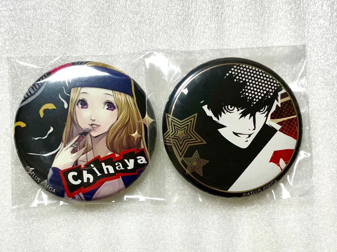ペルソナ5 楽天コレクション メタル 缶バッジ 主人公 ジョーカー 御船千早