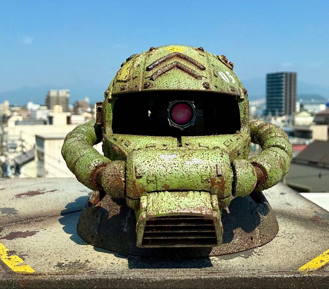 EXCEED MODEL ザクヘッド　量産機カラー　② 現地改修　塗装完成品