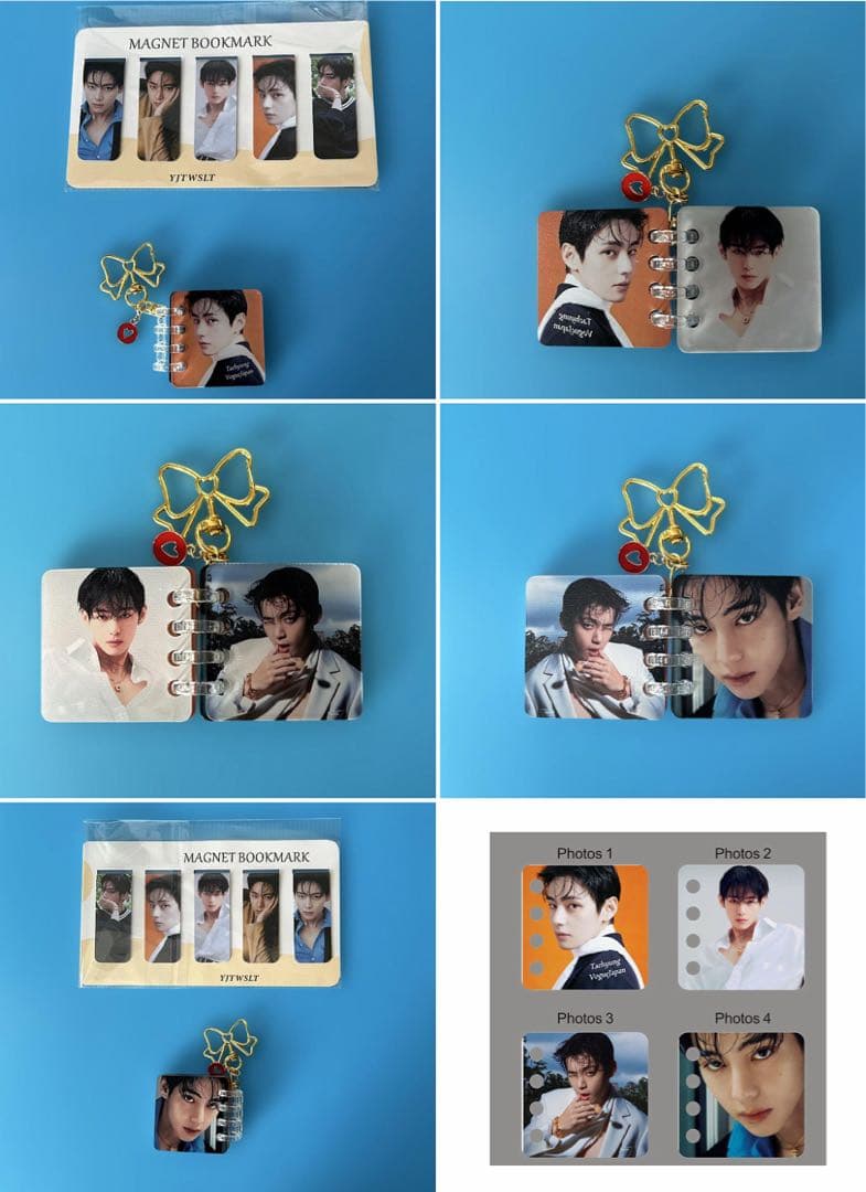 BTS V 'TIRTIR'アルバムキーホルダー・マグネットブックマーク
