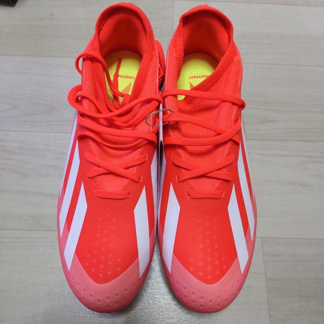 【新品未使用】アディダス サッカーシューズ スパイク オレンジ 27.5cm