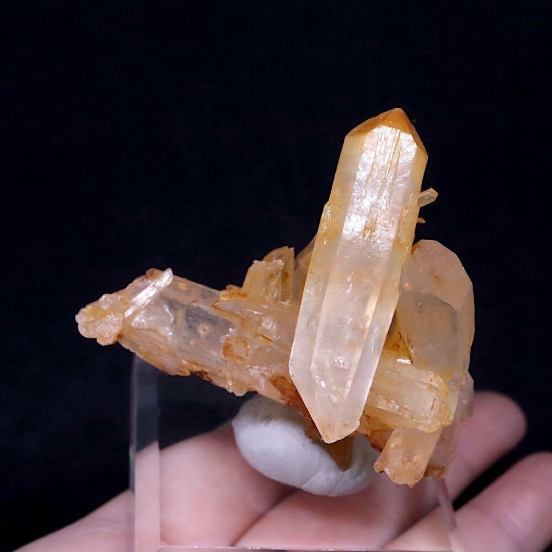 マンゴークォーツ ハロイサイト 水晶 46.5g MQ031 鉱物 天然石 原石