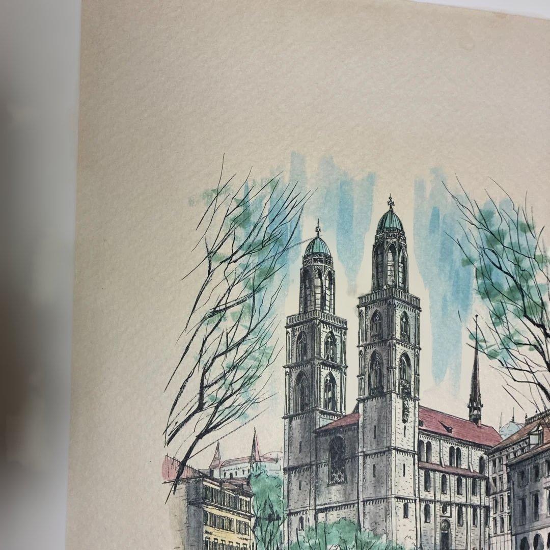 ジェームズ・フォード　グロスミュンスター教会リトグラフ