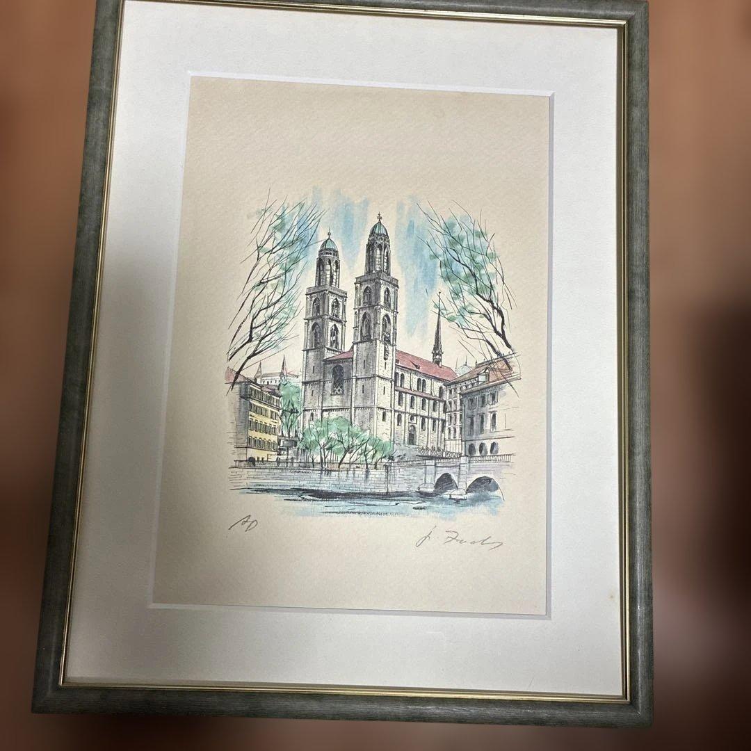 ジェームズ・フォード　グロスミュンスター教会リトグラフ