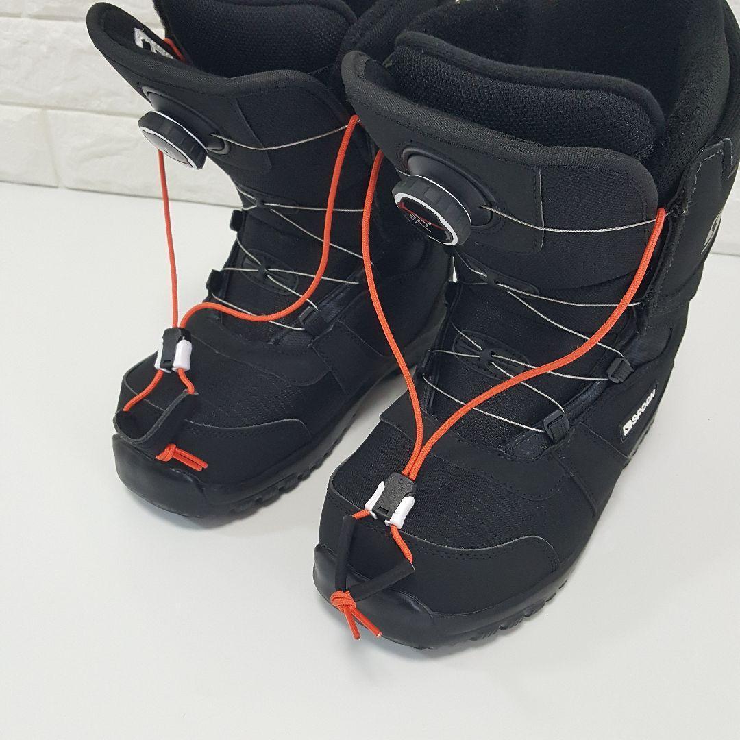 極美品 SPOON スノーボードブーツ TGFダイヤル式 黒 22.5～23.0