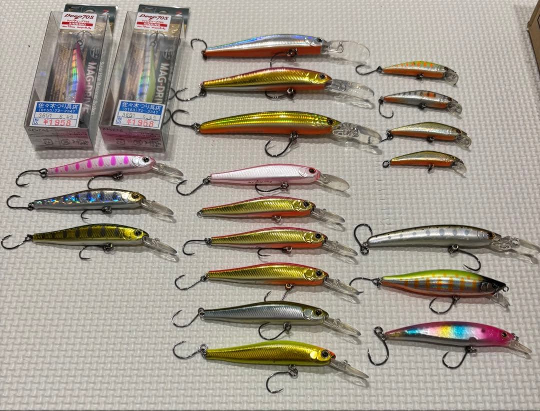 ハードルアーセット 21個セット トラウトバス　ミノーZIP BAITS Dコン