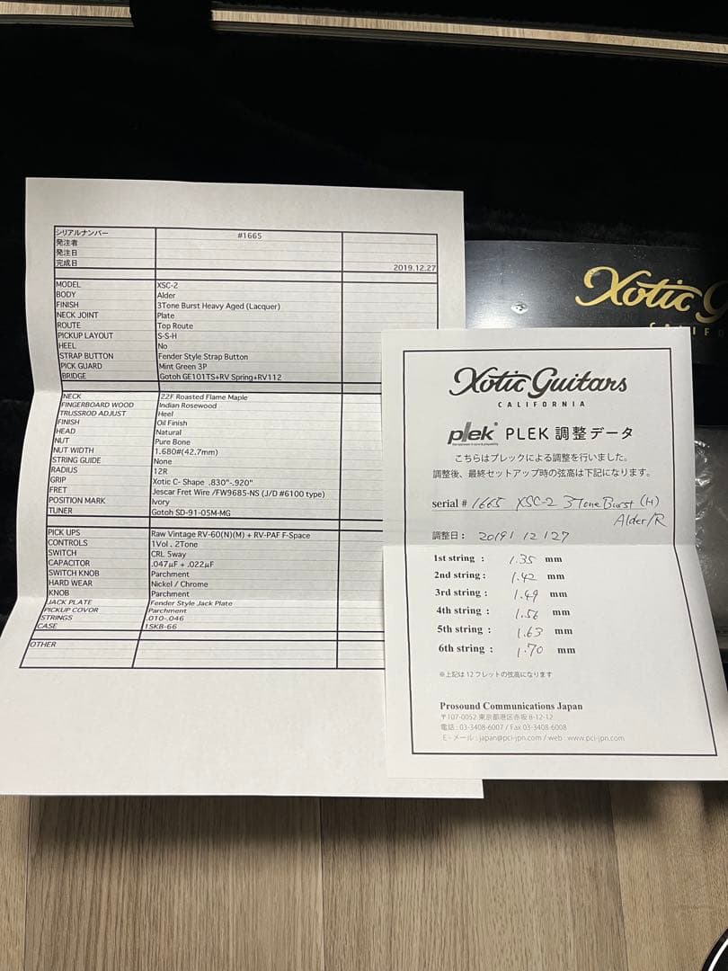 ギター Xotic XSC-2 Heavy aged 3Tone Burst