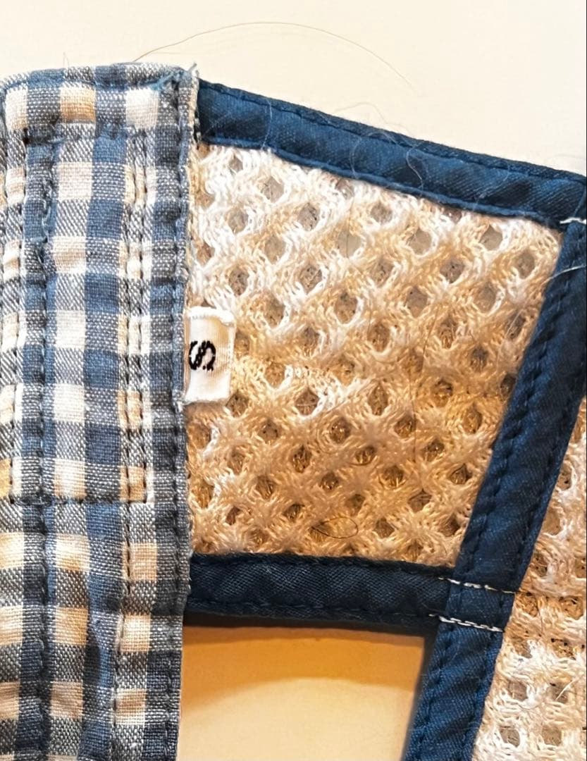 アイアンバロン着たままネンネSサイズ チェック柄 介護用ハーネス