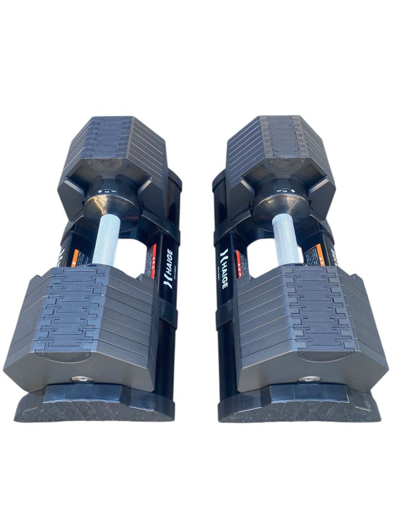 【良品72キロ】HAIGE ハイガー 可変式ダンベル 36kg×2 1/2梱包②