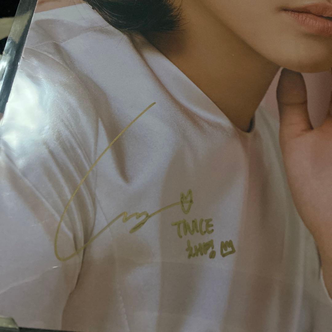 TWICE チェヨン 直筆　サイン入りポスター風写真