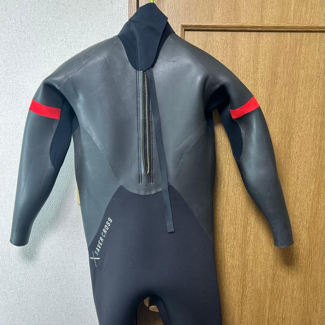 フルオーダーSAVERCROSSセミドライ フルスーツ ブラック/レッド