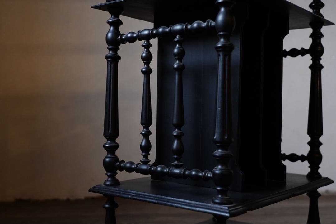 アンティーク　フランス　ナポレオン　ミュージックシェルフ　レコード　棚