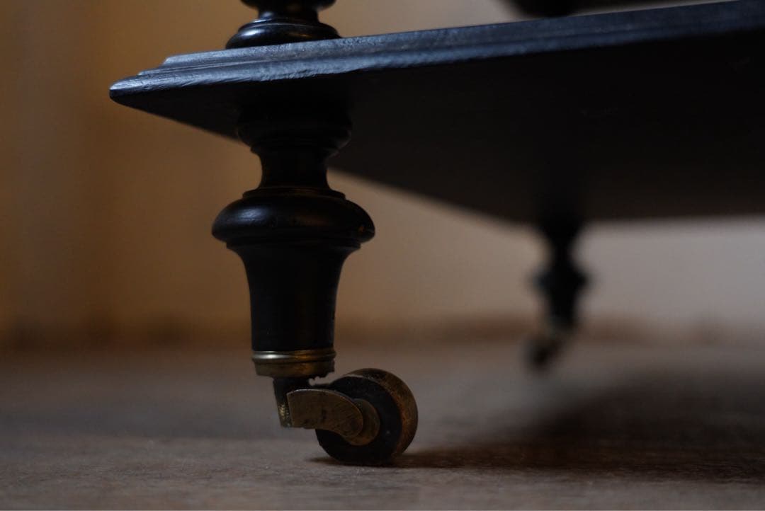 アンティーク　フランス　ナポレオン　ミュージックシェルフ　レコード　棚