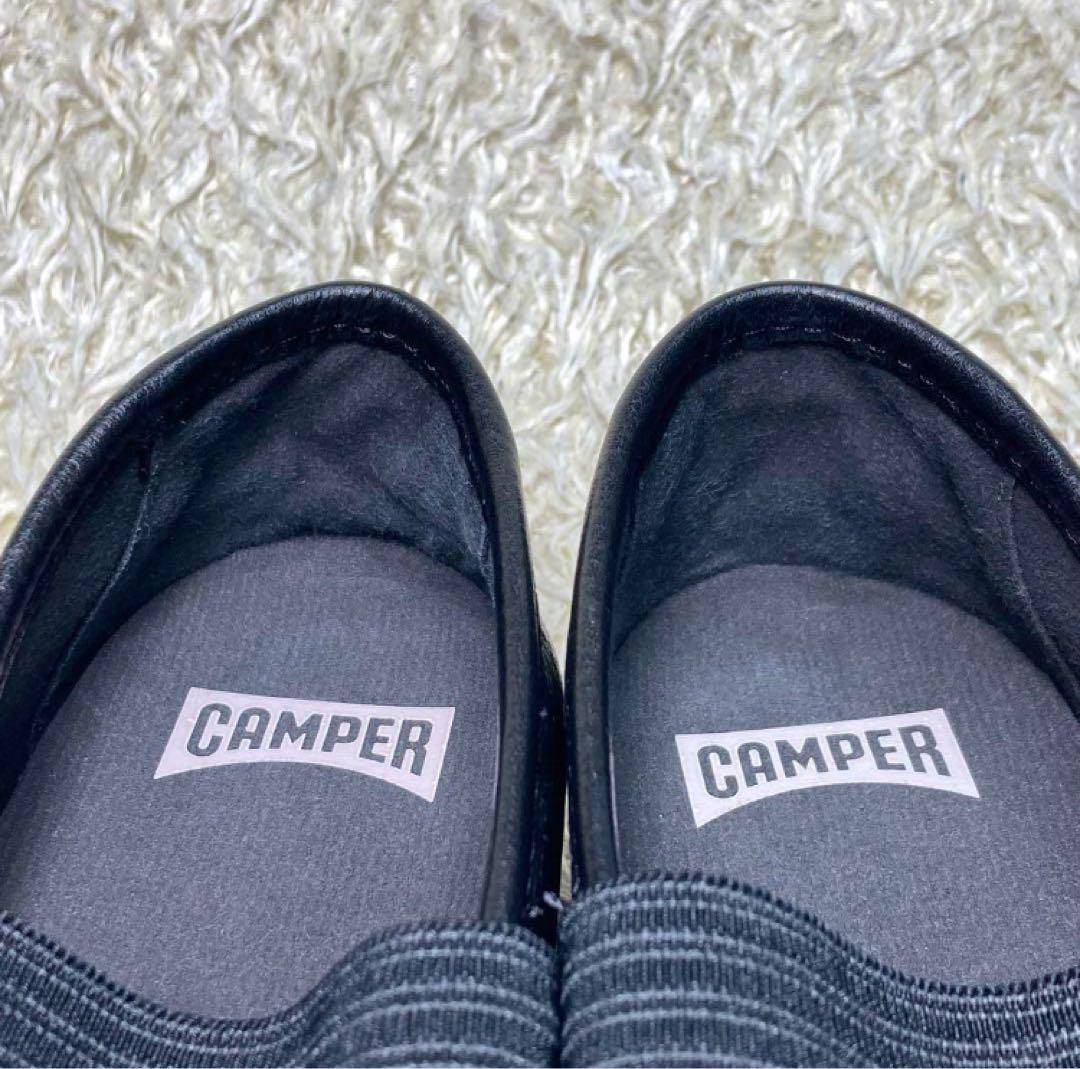 『未使用級』カンペール　ライトニナ　バレエシューズ フラット ブラック　レザー