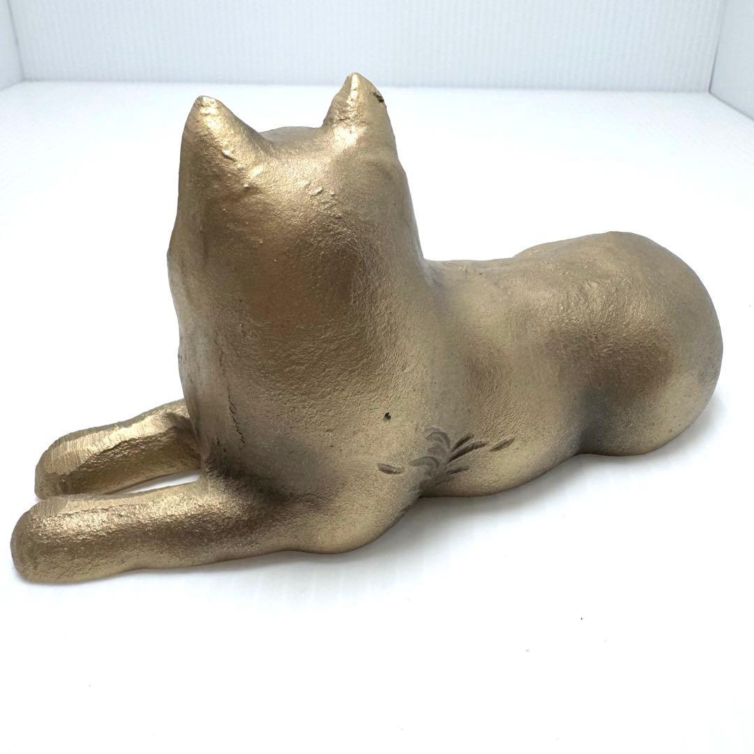 高岡銅器 環水作 日展作家 犬 戌 置物 二匹 鉄 干支 伝統工芸 縁起物