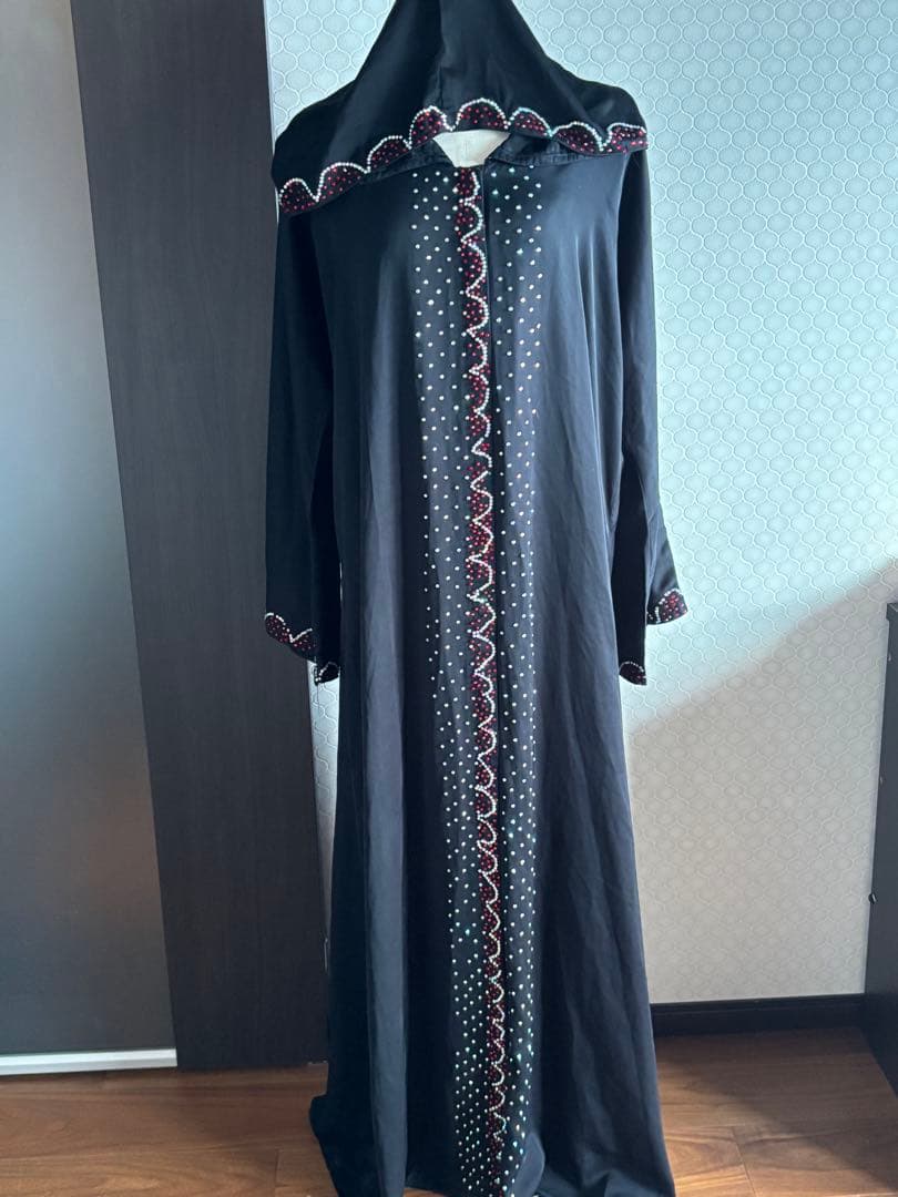 エジプト製　装飾フード付き　ガラベーヤ　ガラベイヤ