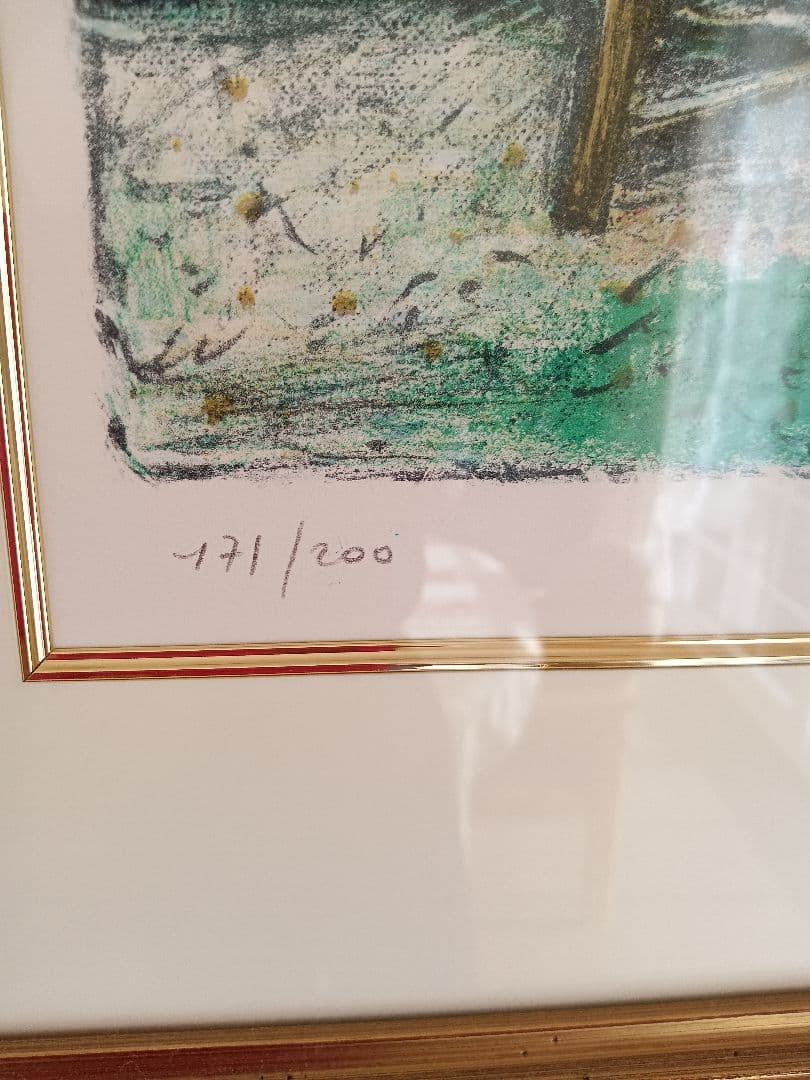 カシニョールのリトグラフ　“クライミングローズ”