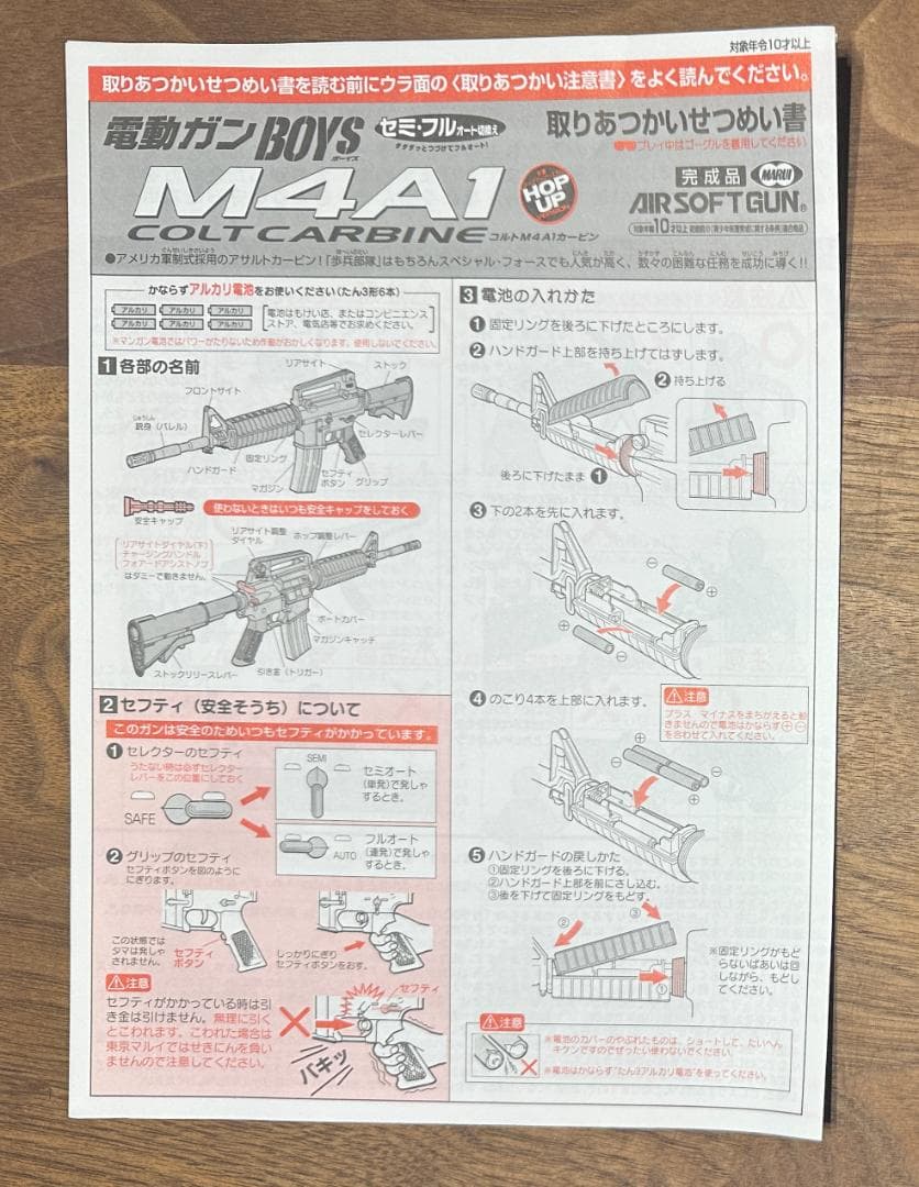 #1A 東京マルイ コルトM4A1カービン 10歳以上電動ガン BOYS