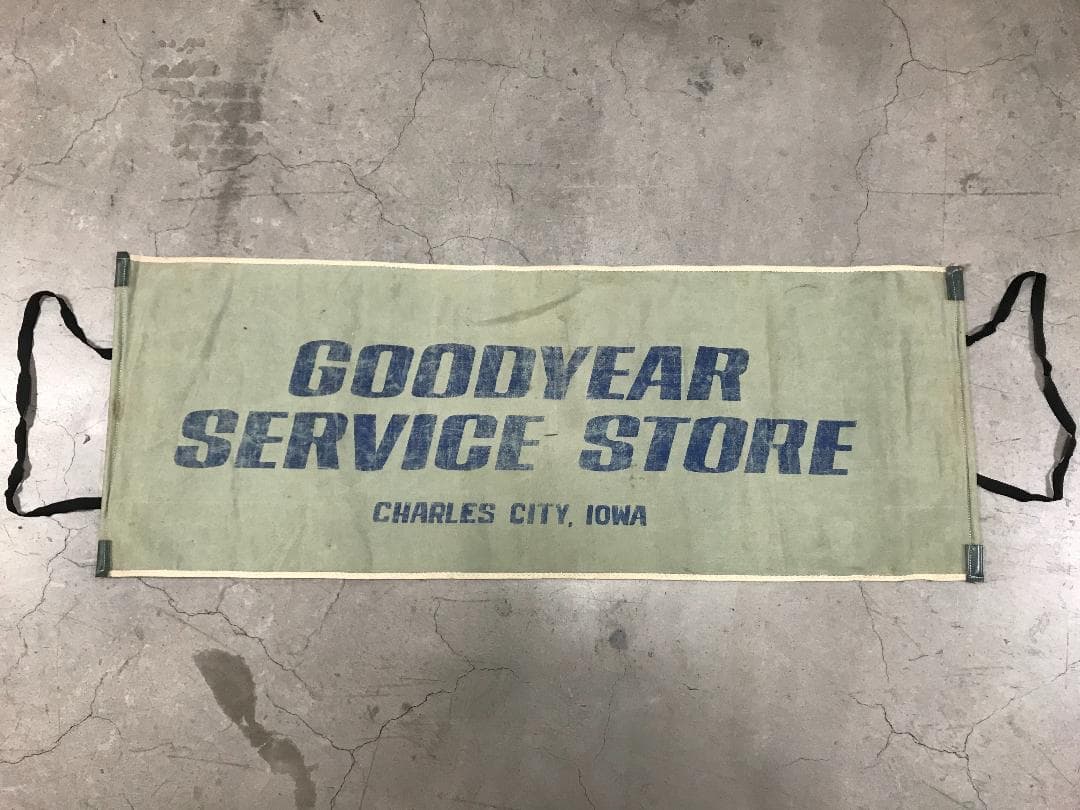 ヴィンテージ　GOODYEAR　アメリカ企業　バナー　看板　VINTAGE