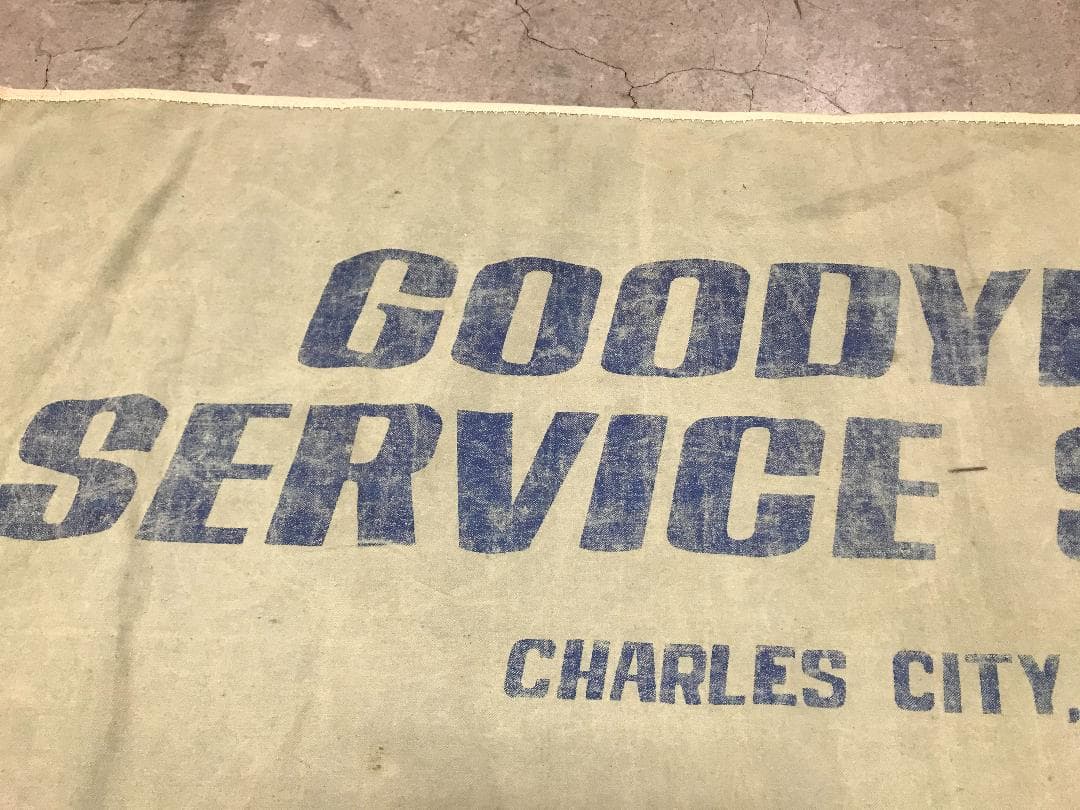 ヴィンテージ　GOODYEAR　アメリカ企業　バナー　看板　VINTAGE