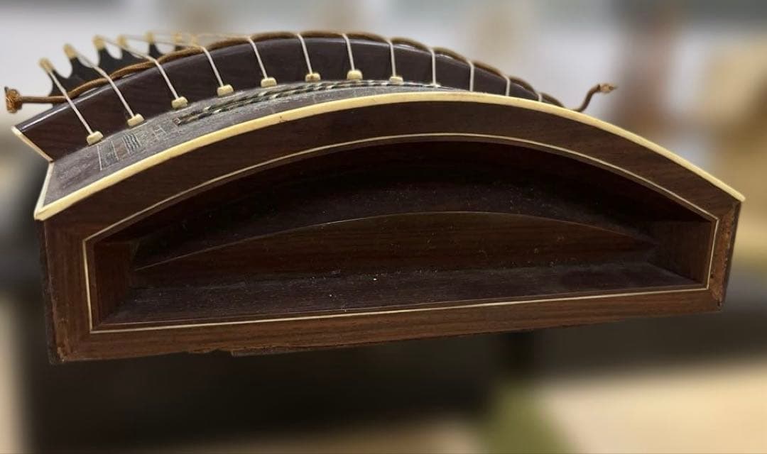 鼈甲入お琴　長さ約192㎝　箱付　東Y7-1219☆2F