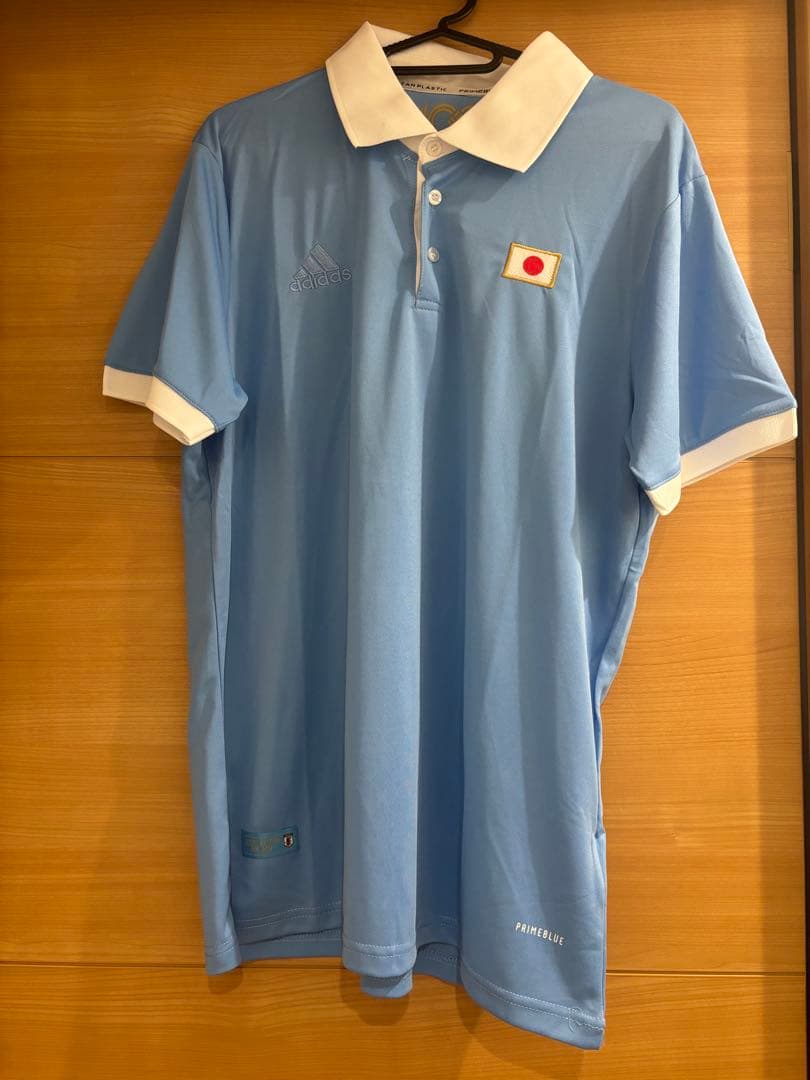 サッカー日本代表adidas PRIMEBLUE 水色 シャツ 100周年記念
