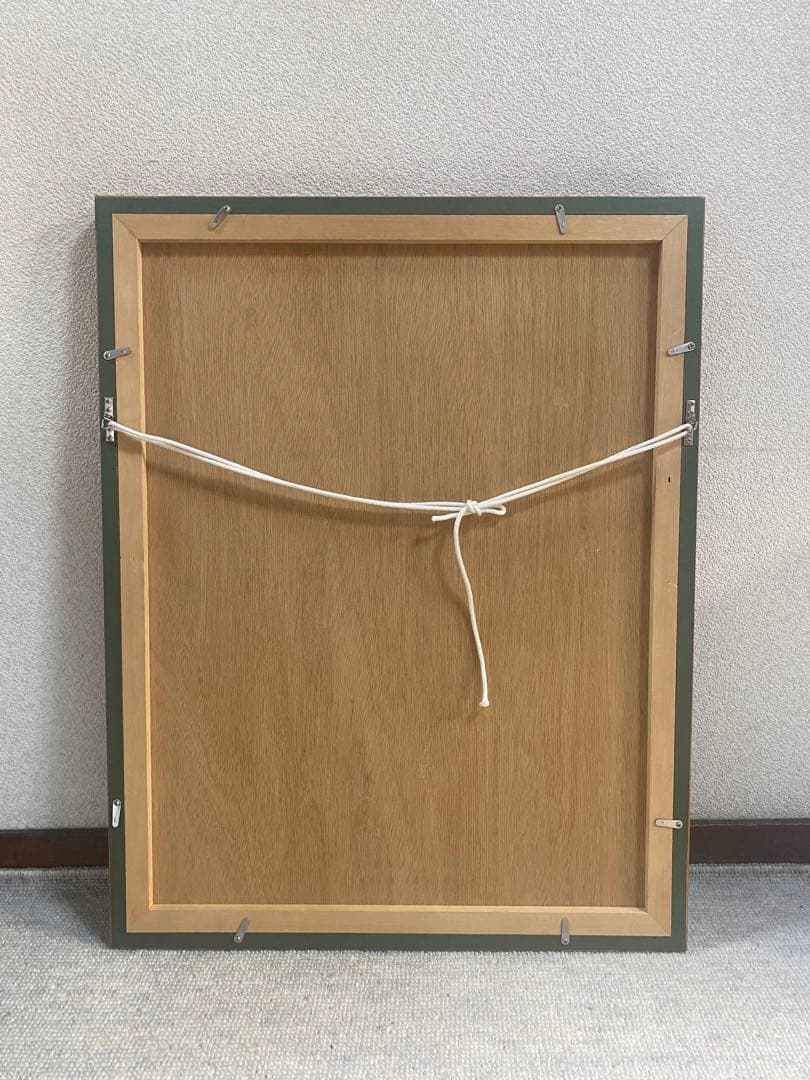 中国　版画　年画　五子登科　民藝　額装　送料込み1012