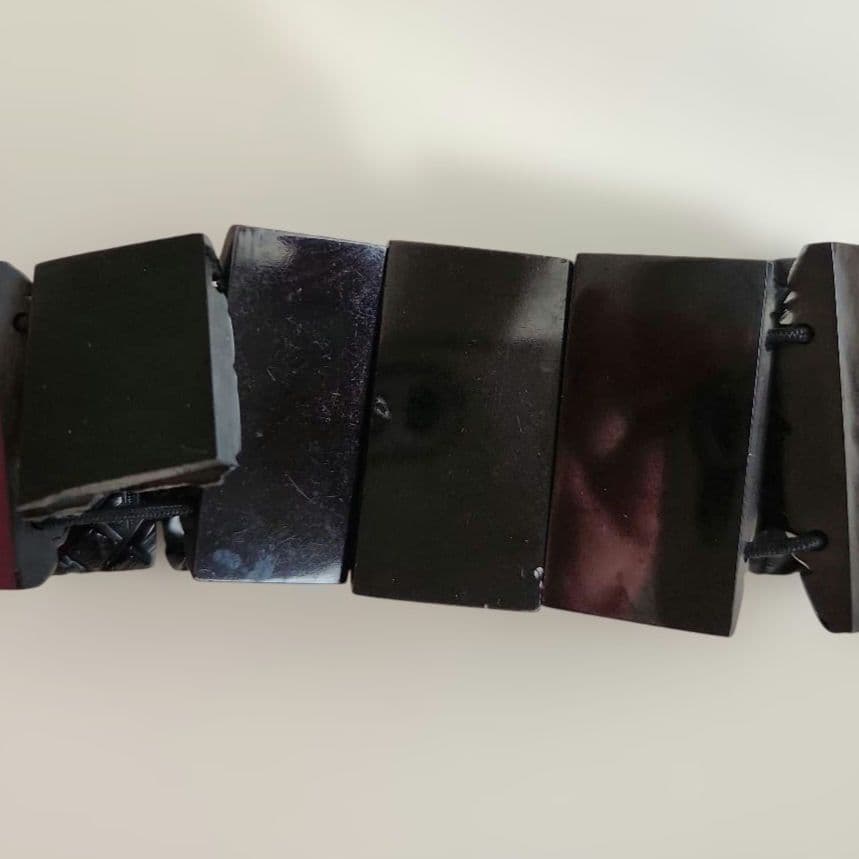 ビクトリア朝　ジェット　ブレスレット　モーニングジュエリー　アンティーク