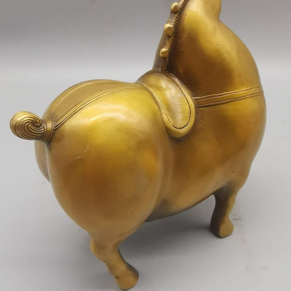 唐馬 銅製 置物