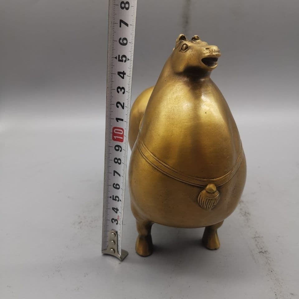 唐馬 銅製 置物