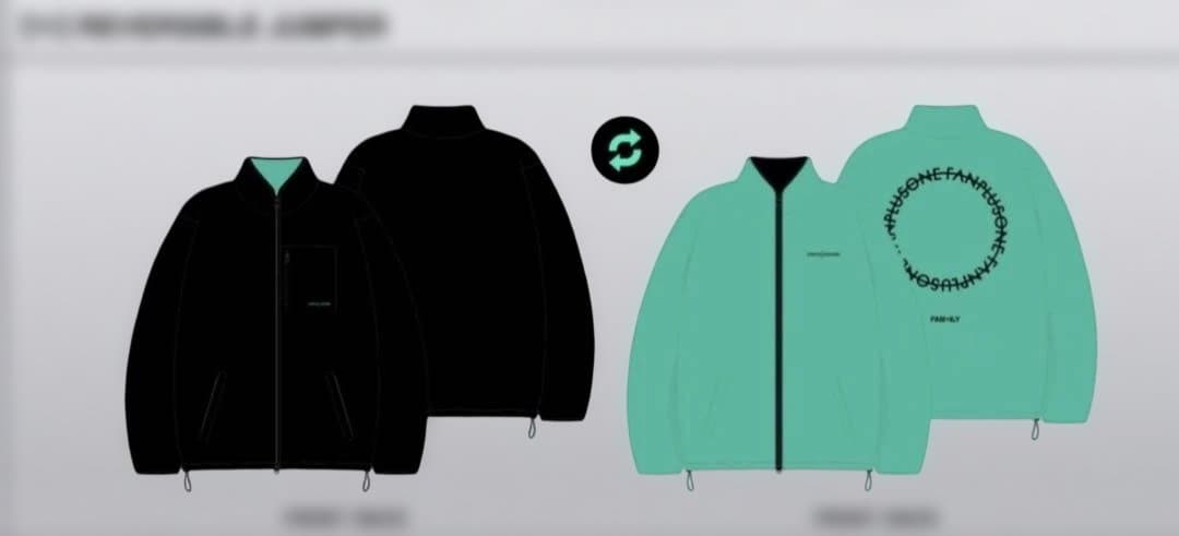 横浜2026年G-DRAGON グッズ　リバーシブルジャンパー