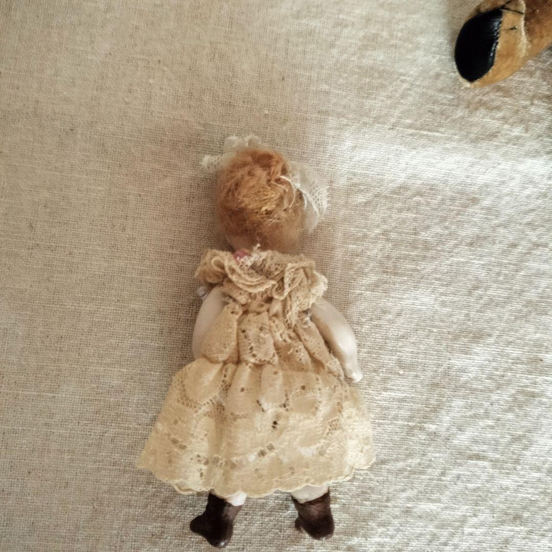 ③アンティーク　ミニョネット　ビスクドール