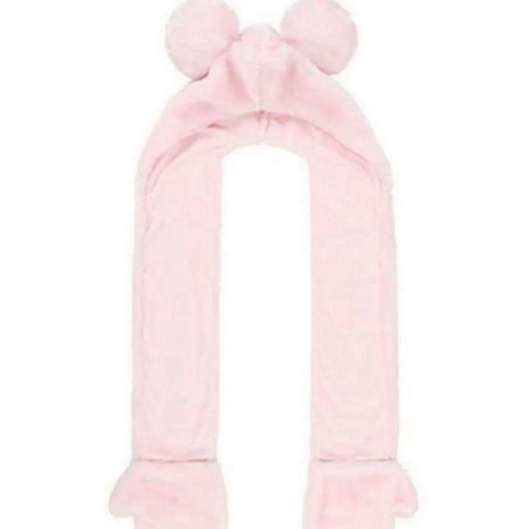 ディズニー マフラー ピンク ミッキー ミニー