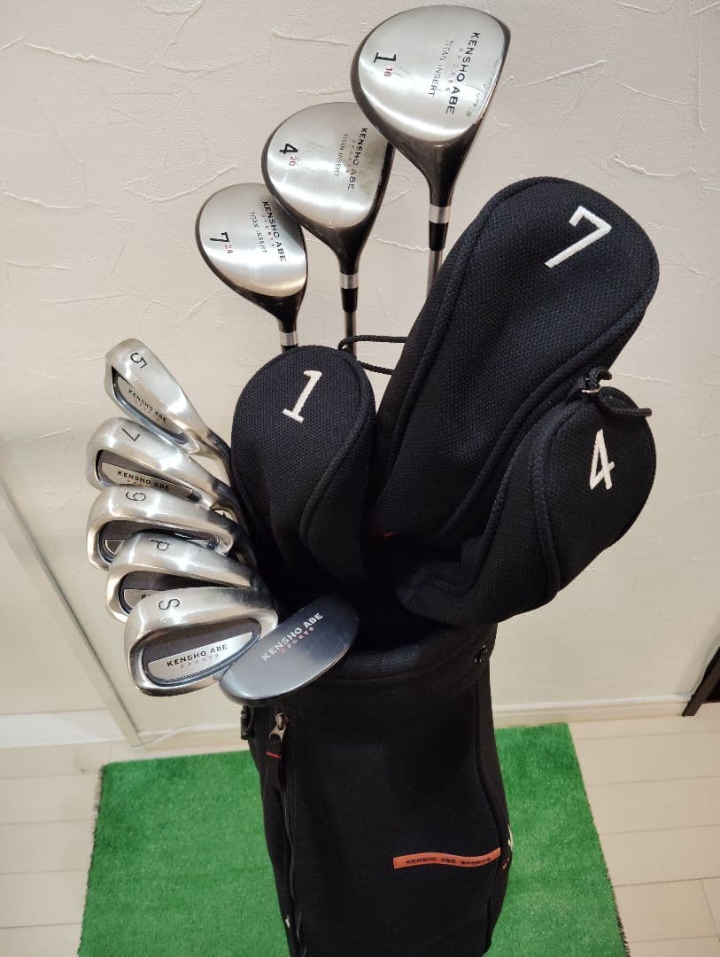★中古レア/初心者/9本/ケンショウ アベ レディースゴルフセット