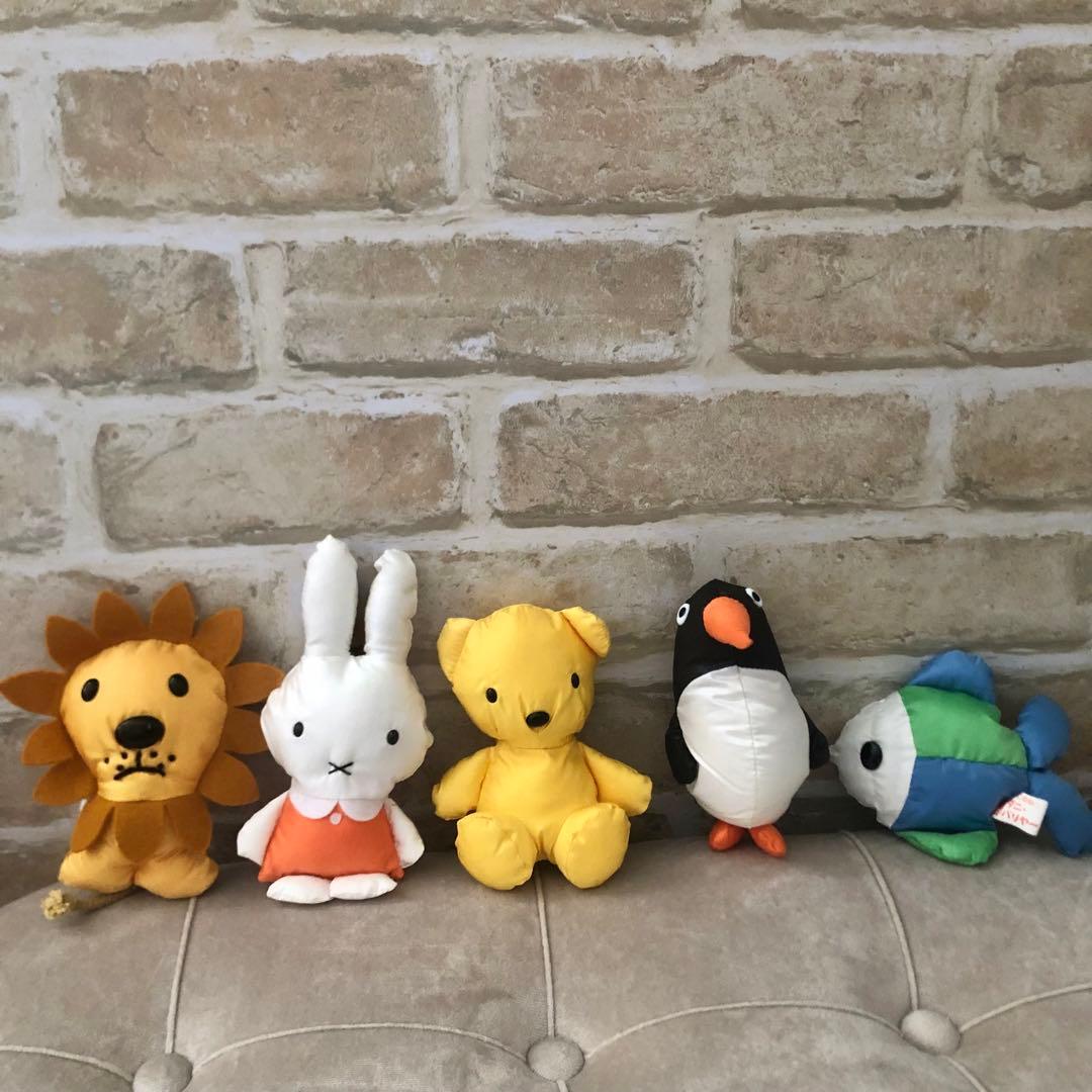 ミッフィー　ぬいぐるみ　セット　昭和レトロ　廃盤　5こセット