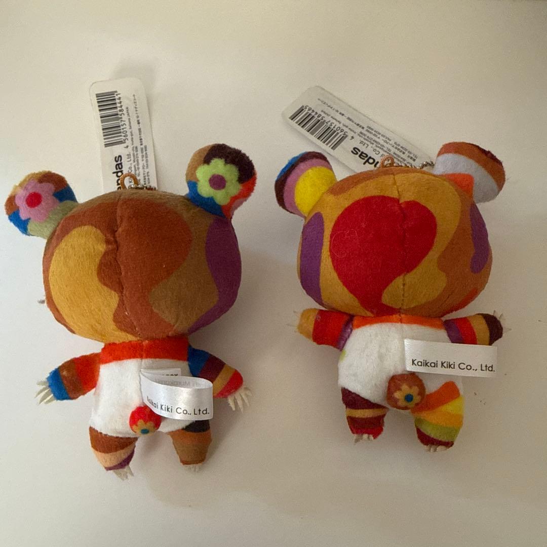 【親子パンダセット】村上隆　カラフルパンダぬいぐるみ キーホルダー