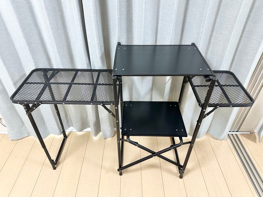 山善 キャンパーズコレクション タフライトスタンド キッチンテーブル