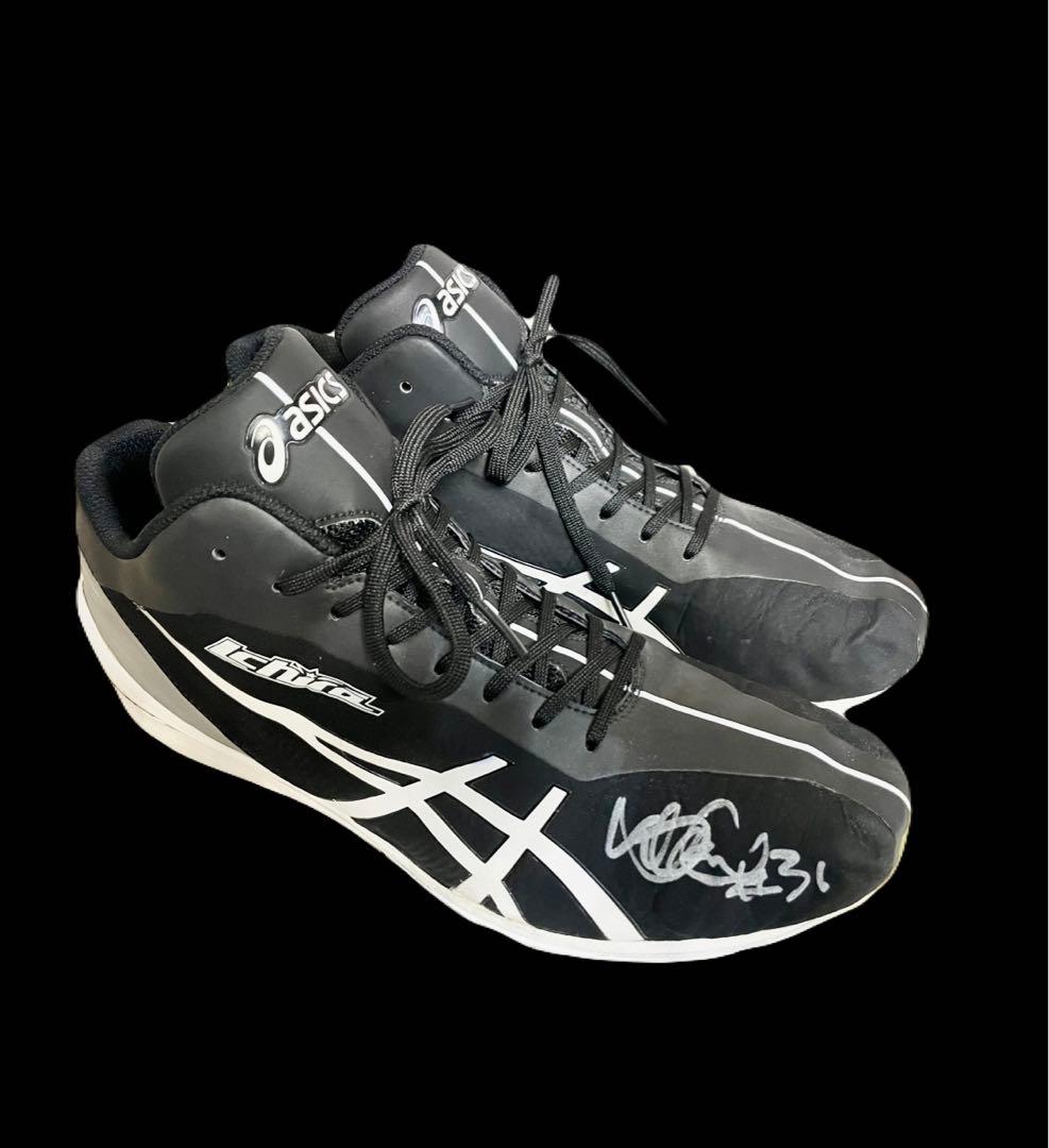 イチロー　2014 公式試合実使用シューズ直筆サイン入り　証明書付き