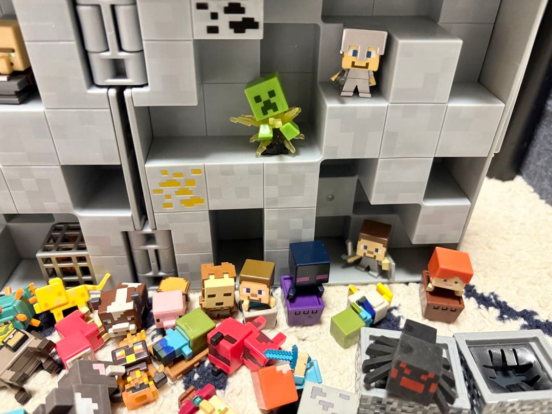Minecraftマインクラフト マイクラ フィギュア まとめ売り 収納ケース