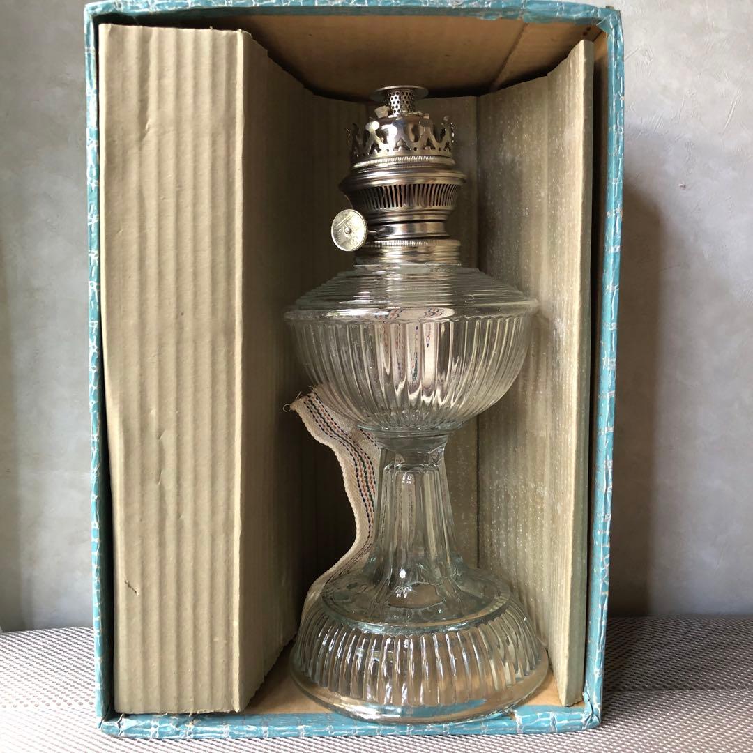 ✨ヴィンテージ✨オイルランプ✨全長52cm✨骨董市✨未使用✨美品✨