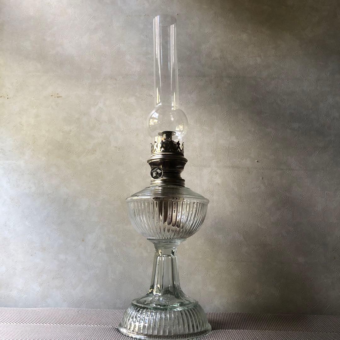 ✨ヴィンテージ✨オイルランプ✨全長52cm✨骨董市✨未使用✨美品✨