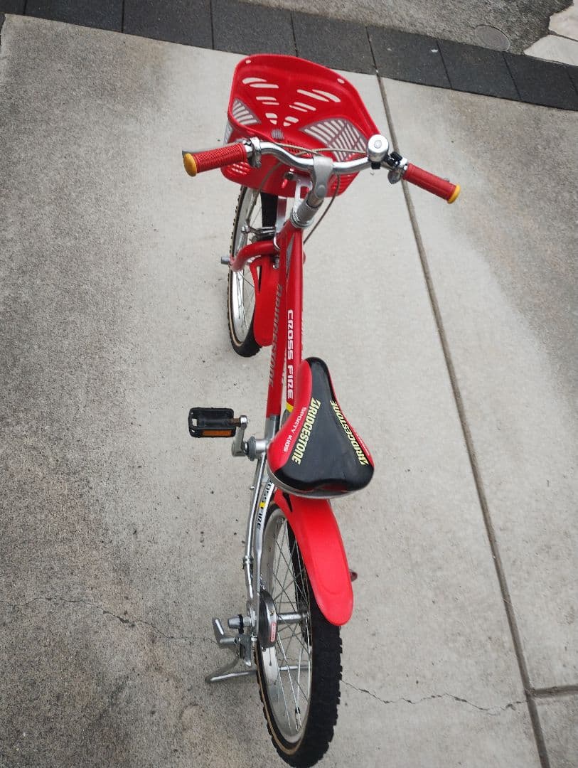 ※ねこ様お取置【お引取】ブリヂストン クロスファイアーキッズ 18インチ 補助輪