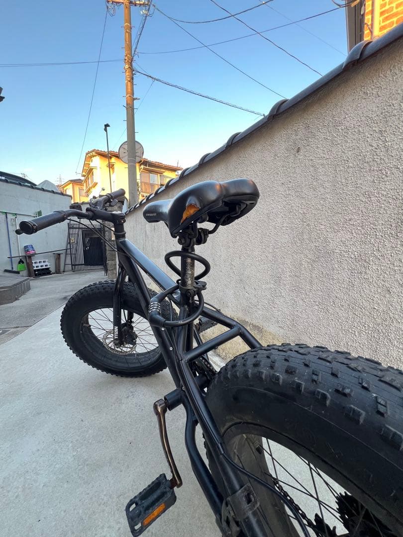 ブラック ファットバイク マウンテンバイク